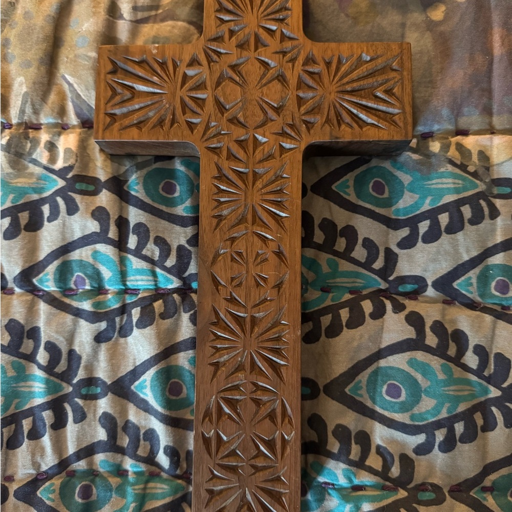 Custom Hand Carved Wooden Cross From Etsy Decor
